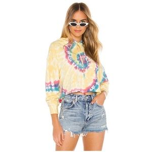 Daydreamer LA Cropped Tie Dye Sweater